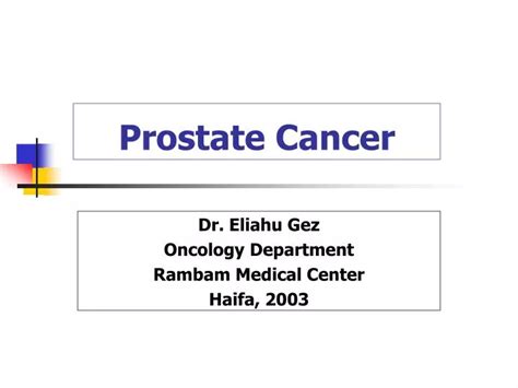 Ppt Prostate Cancer Powerpoint Presentation Free Download Id