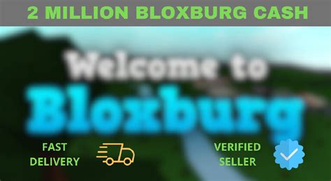 2 Million Bloxburg Cash Fast Delivery Etsy