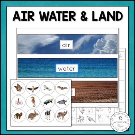 Air Land And Water Printable Nature Curriculum In Cards Montessori