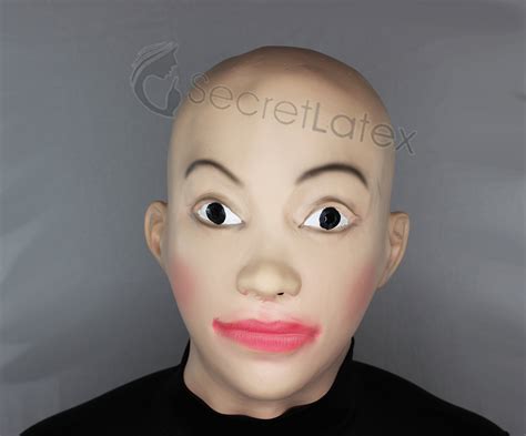 Latex Female Mask Full Doll Head Cross Dress Transgender Lady Etsy