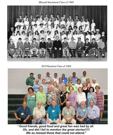 Class Of 69 Post Reunion Blessed Sacrament Catholic School