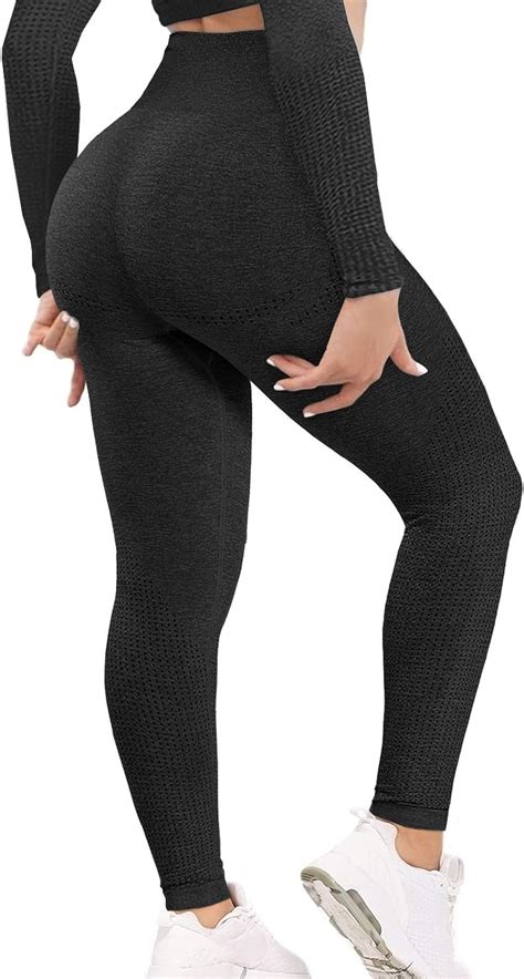 Womens Slimming Seamless Leggings High Waist Butt Lift Fitness Yoga