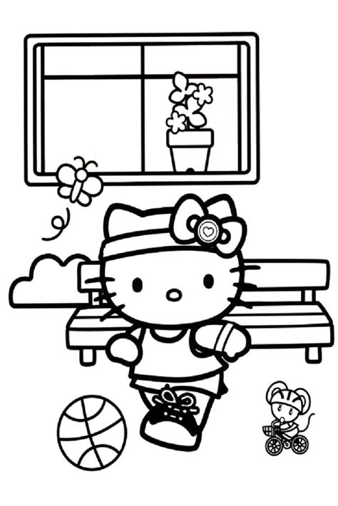 4.9 out of 5 stars. Hello Kitty Sports Coloring Pages | Hello kitty colouring ...