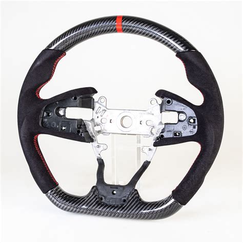 Black Alcantara Carbon Fiber Steering Wheel 2016 Honda Civic