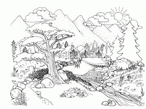 Landscape Coloring Pages Best Coloring Pages For Kids Coloring