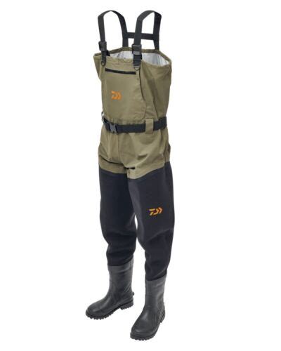 Daiwa Hybrid Breathable Neoprene Chest Waders All Sizes Boot Zipped