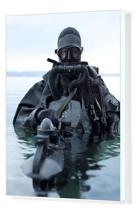 Print Of Special Operations Forces Combat Diver With Underwater