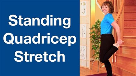 Standing Quadricep Stretch Correctly With Good Posture And Form Youtube