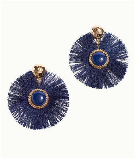 Lilly Pulitzer Fan Tastic Earrings In Blue Lyst