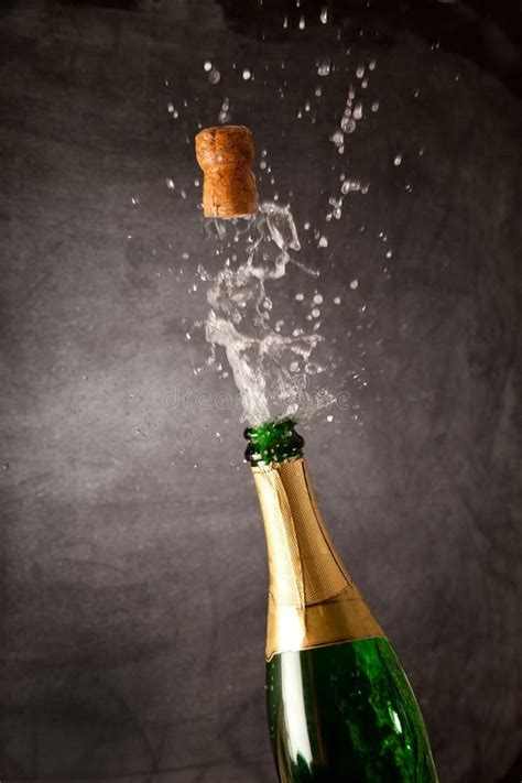Champagne Explosion Celebration New Year Stock Photo Image Of