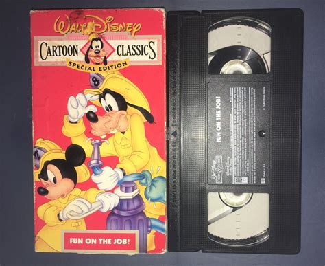 Walt Disney Cartoon Classics Special Edition Fun On The Job Vhs 1992 717951410030 Ebay