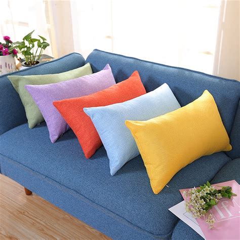3050cm Rectangle Cushion Cover Decorative Cotton Silk Throw Pillow Case Pillowcase For Sofa
