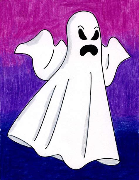 How To Draw A Ghost Easy Ghost Drawing Super Easy Drawings Draw A