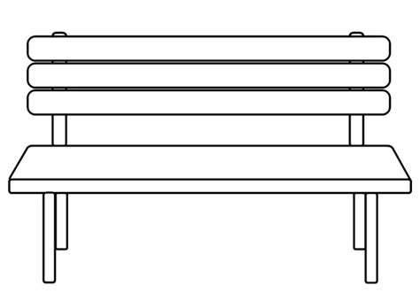 Wooden Bench Coloring Page