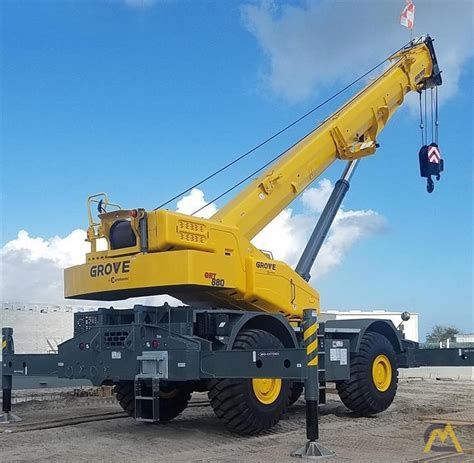 Grove Grt880 80 Ton Rough Terrain Crane For Sale And Material Handlers