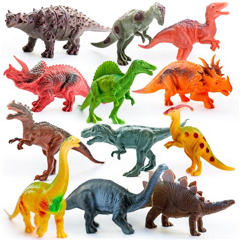 Educational Dinosaurs Action Figures For Kids Plastic Toys Set Small