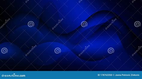 Flowing Blue Waves With Shadow Effects And Fluid Gradients Dynamic