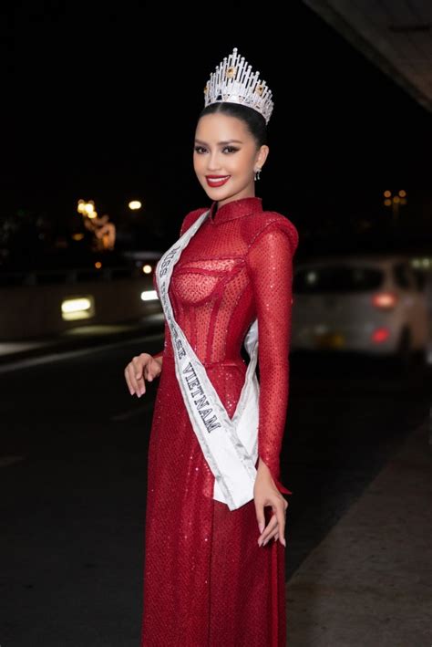 Vietnamese Contestant Ngoc Chau Flies To Us For Miss Universe 2022