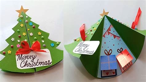 How To Make Christmas Cardhandmade Easy Card Tutorial Youtube