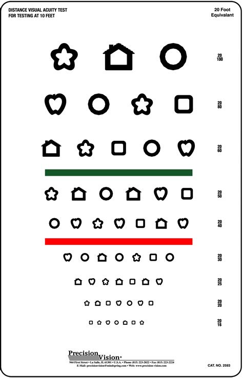 Kindergarten Eye Test Chart Precision Vision 7 Best Images Of Snellen