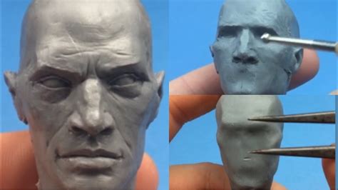 How To Sculpt A Face With Clay Youtube