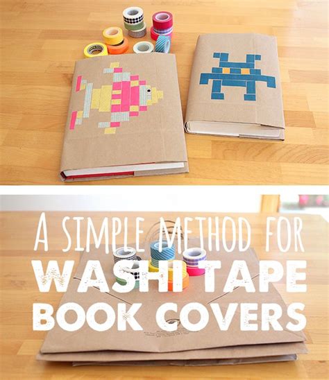 Back To School Diy Washi Tape Book Covers First Day Of