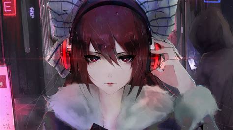 Anime Girl Headphone 4k 320 Wallpaper