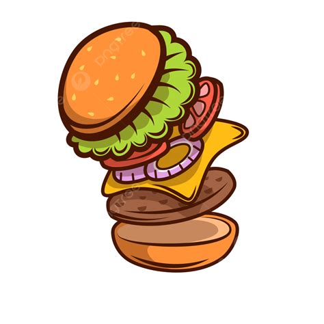 hamburger and fries clipart vector fried hamburger fast food template gourmet template
