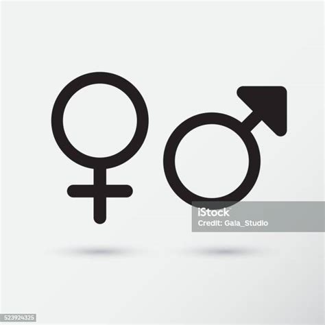 Ikon Simbol Gender Ilustrasi Stok Unduh Gambar Sekarang Bentuk Berbagi Konsep Cinta