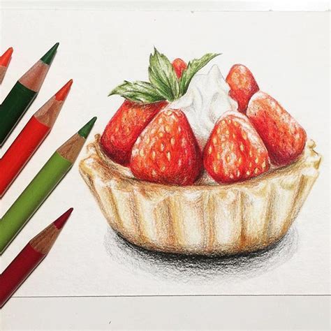 Dessert Drawing Pencil Dessert Drawing Illustrations Alimentaires
