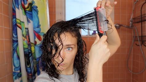 Denman Brush On Thin Wavy Curly Hair Jannelle Youtube