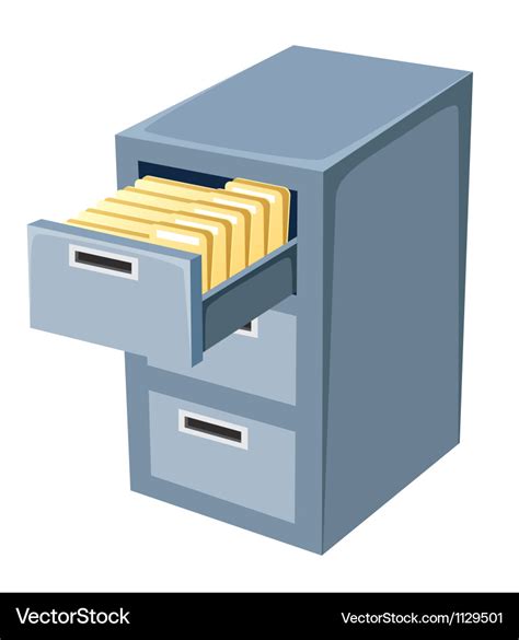 File Cabinet Royalty Free Vector Image Vectorstock
