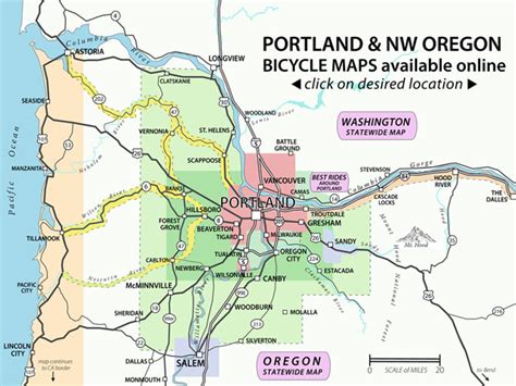 Map Of Portland Oregon Area Map Of The World