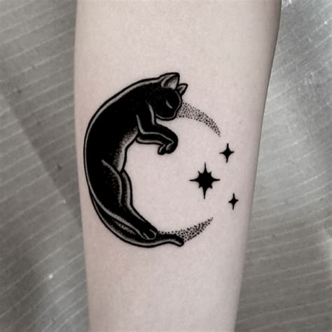 Cat And Moon Tattoo Tumblr