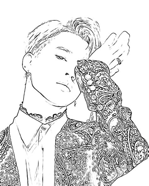 Kpop Coloring Pages At Free Printable Colorings