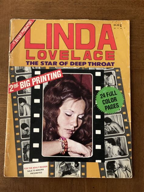 Linda Lovelace The Star Of Deep Throat Nd Big Printing A Scandia