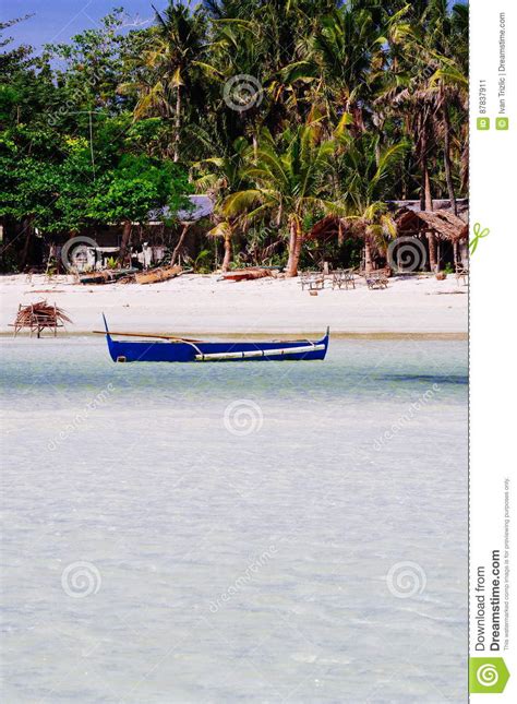 Rural White Sand Beach On Tropical Island Stock Image Image Of Beach