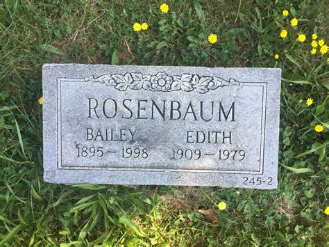 Bailey Oscar Rosenbaum 1895 1998 Find A Grave Memorial