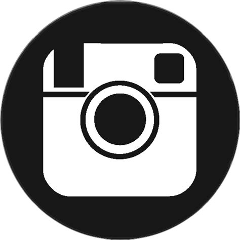 Instagram Logo Hitam Putih Png Gambar Instagram Vektor Ikon Desain Media Sosial Template Ikon