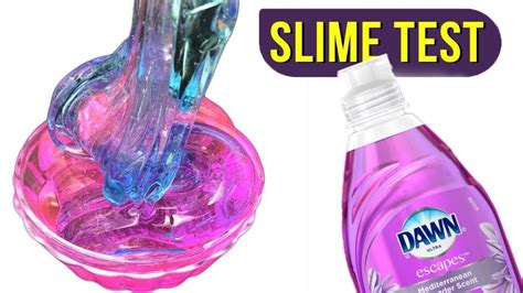 How To Make Quick And Easy No Glue Dish Soap Slime Youtube