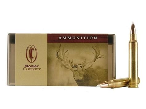 Nosler Custom Ammo 8mm Remington Mag 200 Grain Accubond Spitzer Box Of