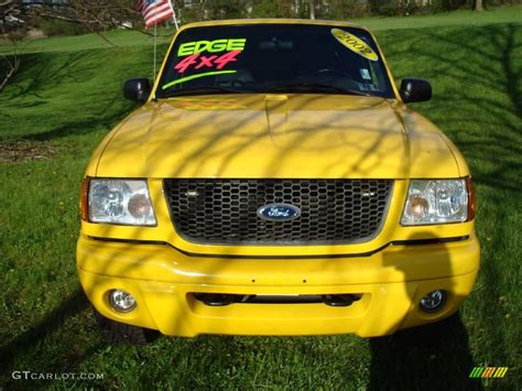 2002 Chrome Yellow Ford Ranger Edge Supercab 4x4 7735116 Photo 3