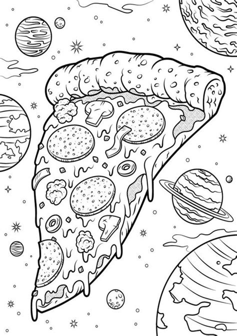 Grown up coloring sheets are in! Free & Easy To Print Pizza Coloring Pages | Detailed ...