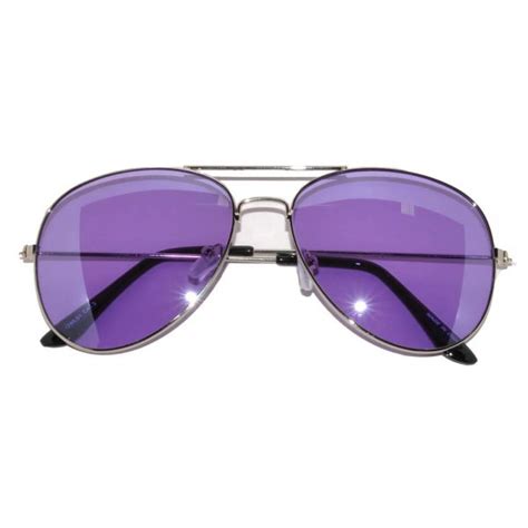Aviator Colored Lens Silver Metal Frame Purple Sunglasses Av061spu One Pair Online