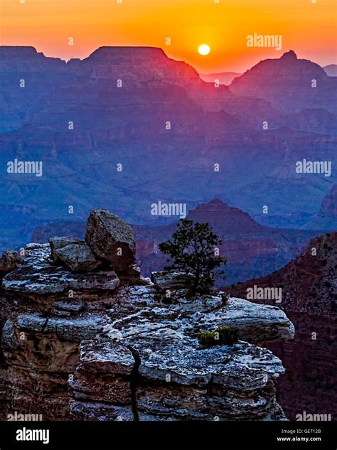 Sunrise Over Grand Canyon National Park Stock Photo Alamy