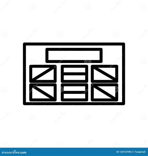 Wireframe Icon Vector Isolated On White Background Wireframe Sign