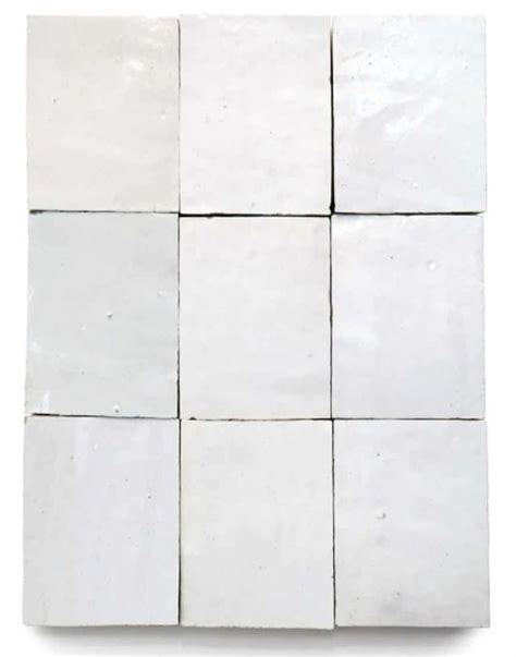Pure White Zellige Handmade Moroccan Zellige Tile From Zia Tile Pure White Zellige Tile