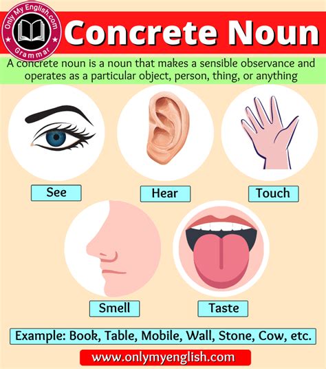 Concrete Noun Definition Examples Sentence List Artofit