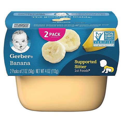 Gerber® 2 Pack 2 Oz 1st Foods Banana Baby Food Tub Buybuy Baby