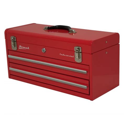 Homak® Rd00202200 2 Drawer Industrial Steel Red Portable Tool Box